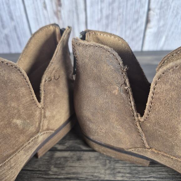 Born Kerri Brown Distressed Leather Women's Sz 6.5 M Ankle Booties (NWT/NWD) - Picture 10 of 10